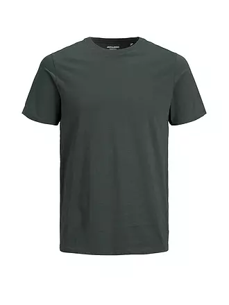 JACK & JONES | T-Shirt Slim Fit "JJEORGANIC" | grau